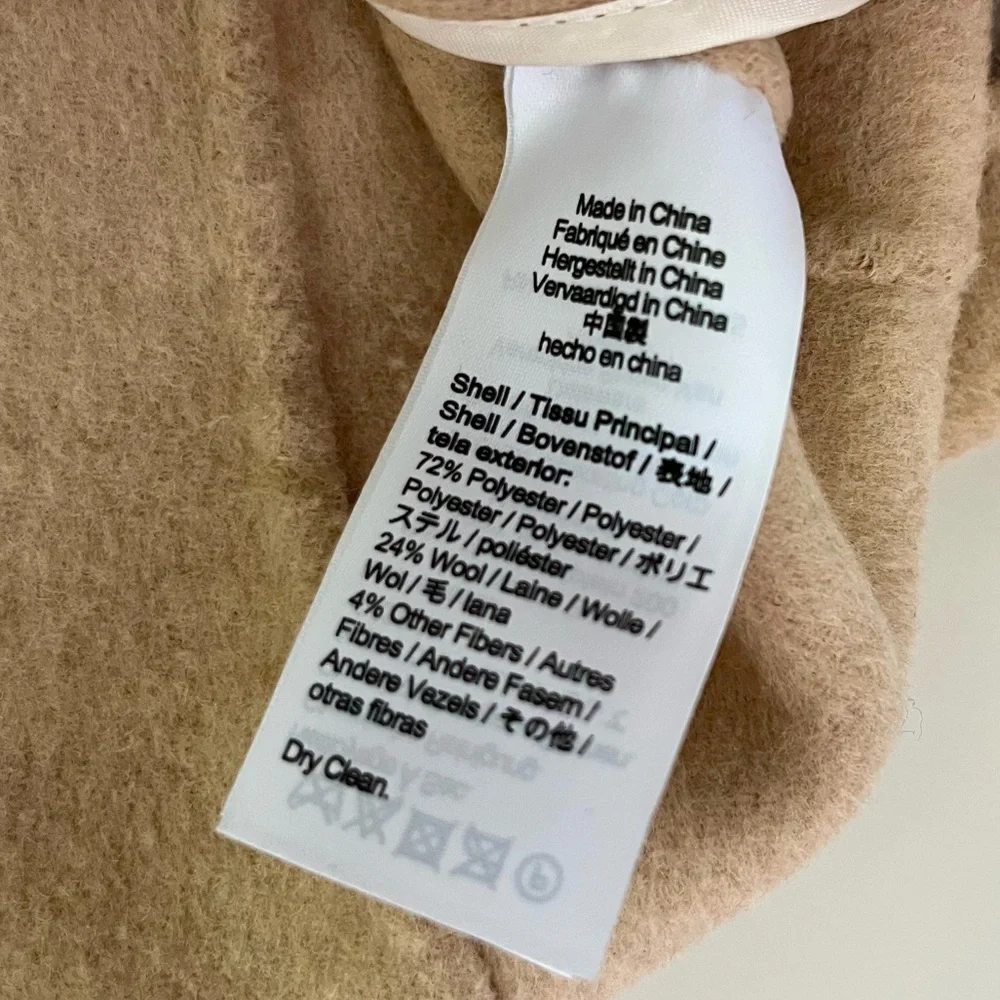 J Crew | Leighton Blazer Double Faced Wool Cream Sand One Button Size 0